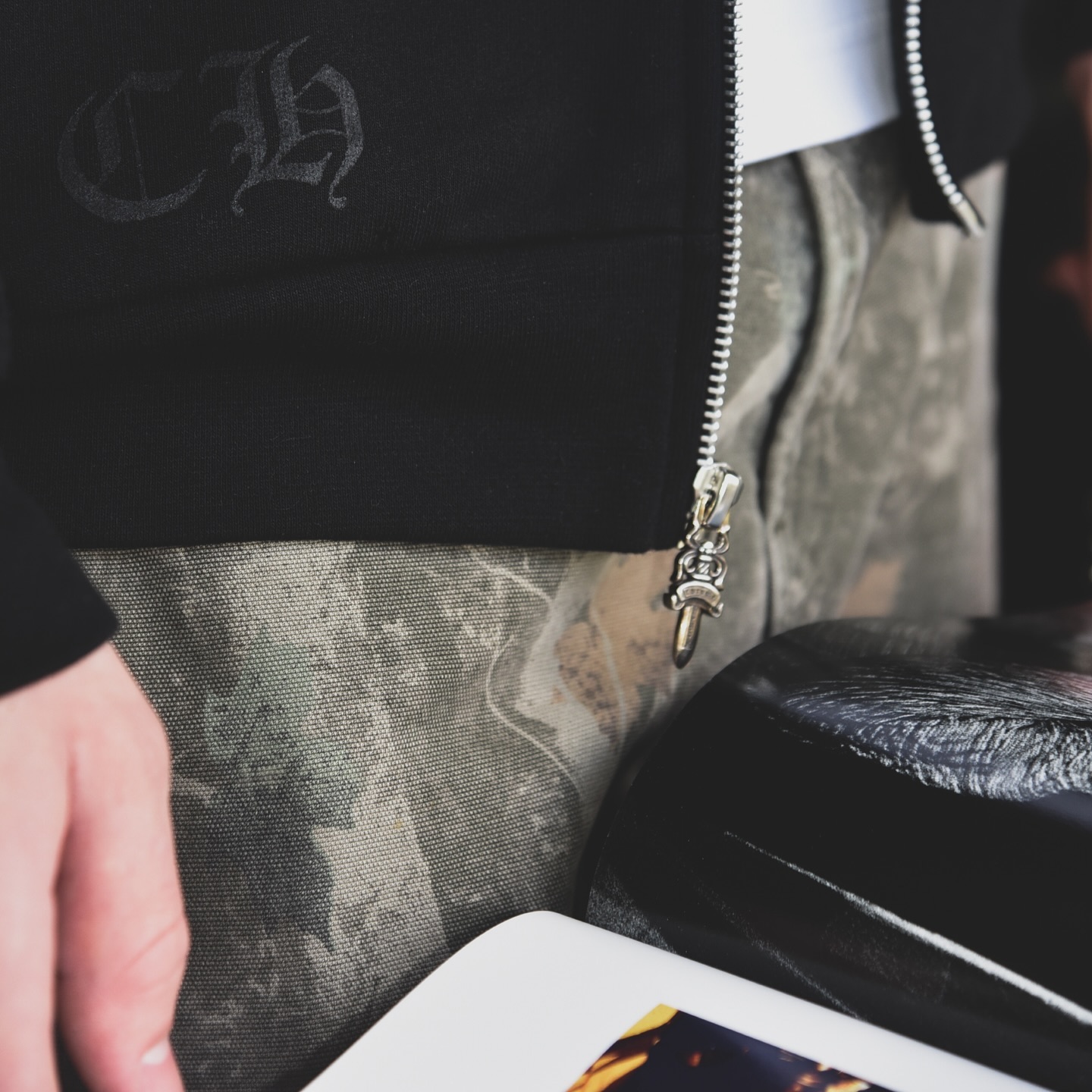 Chrome Hearts horseshoe zip-up hoodie · 1