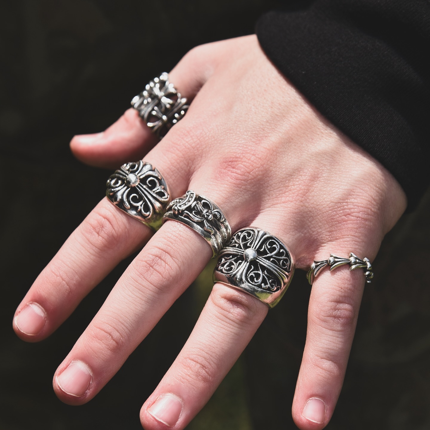 Chrome Hearts rings