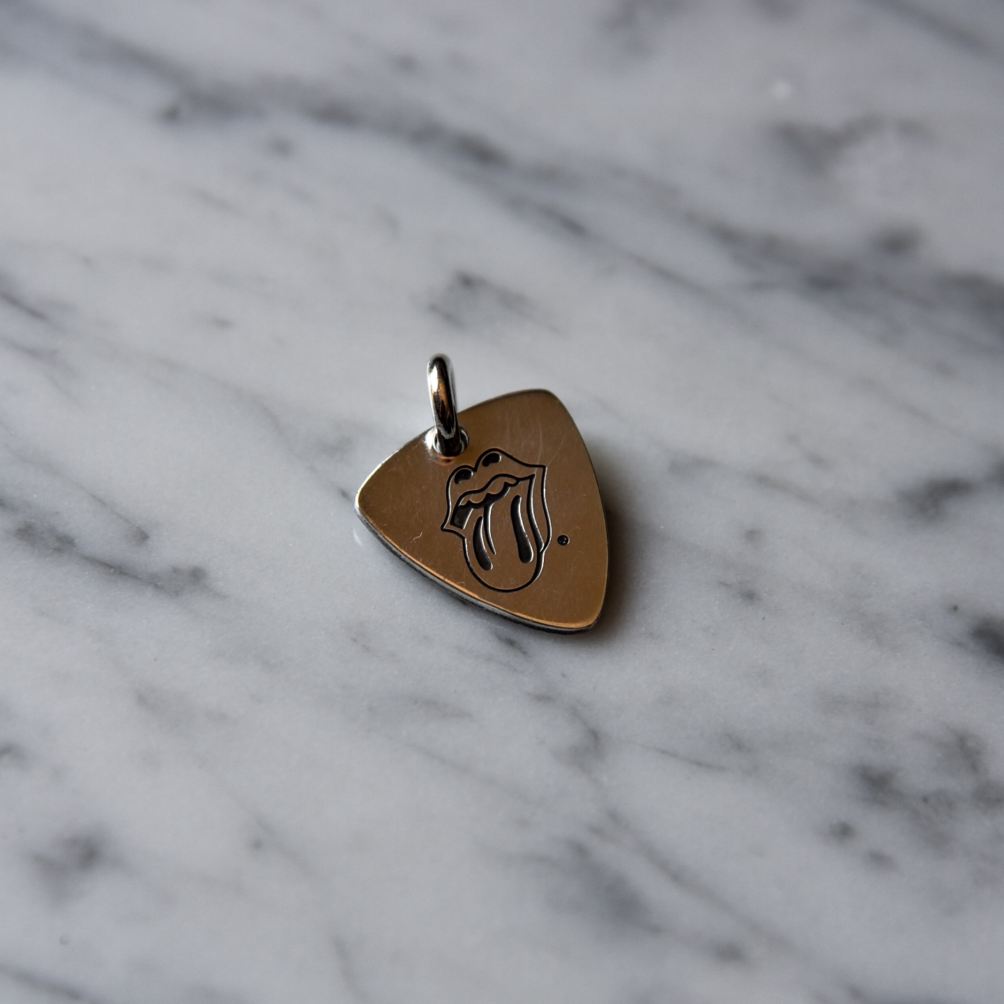 Chrome Hearts Rolling Stones guitar pick pendant