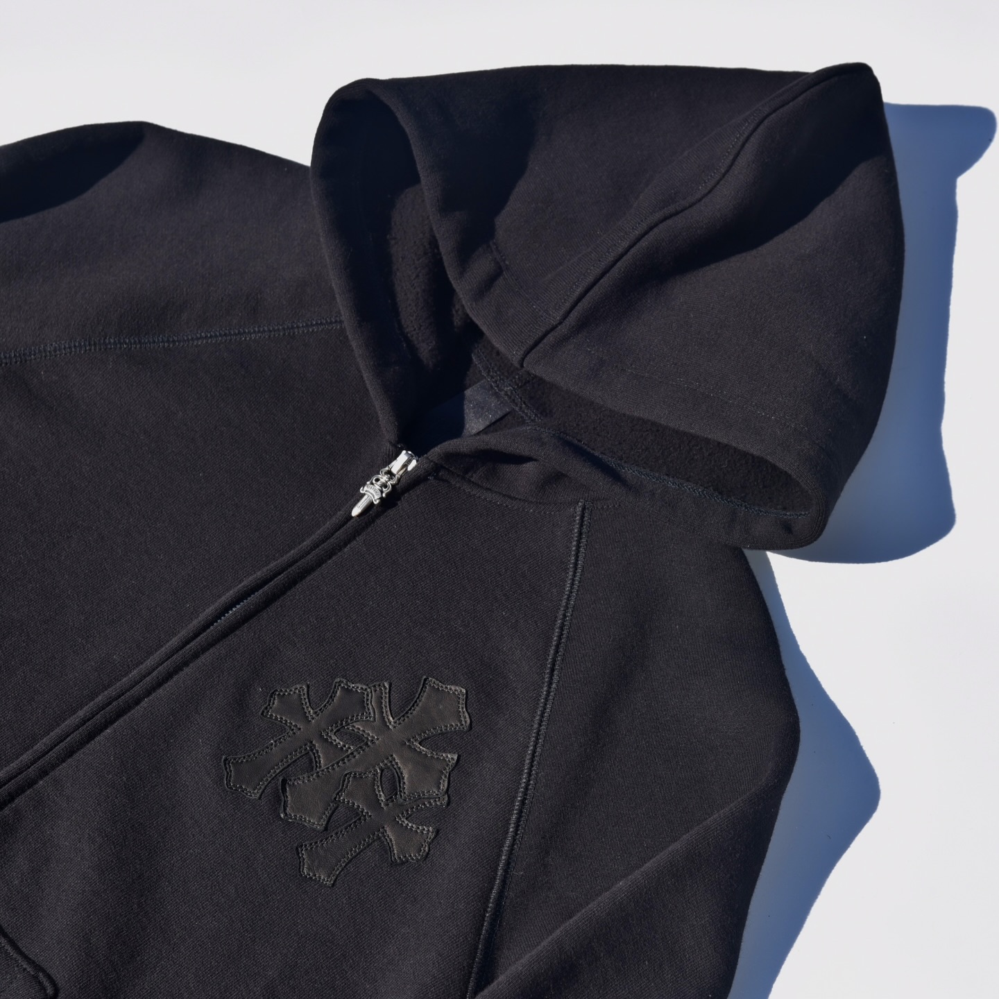 Chrome Hearts black Triple Cross Paper Jam zip hoodie · 1